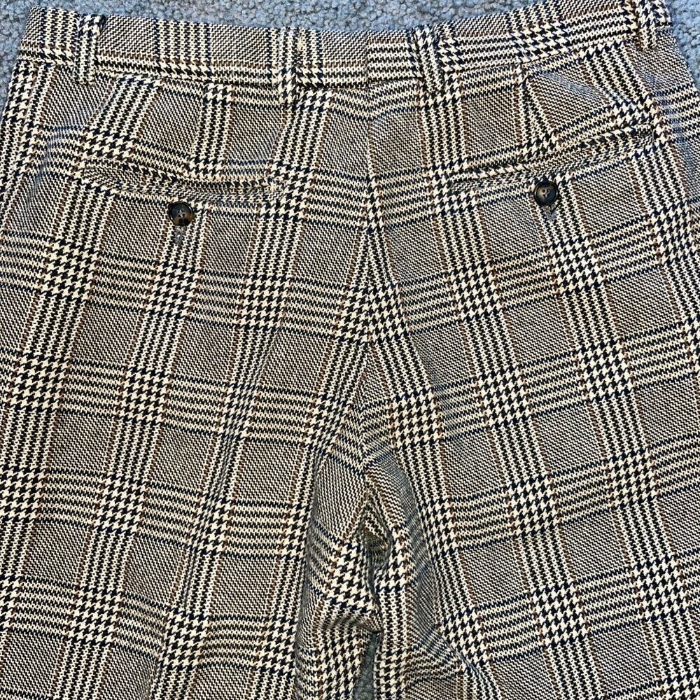Vintage Michel Axel Paris Wool Plaid Pants - EU 50 - Classic Glen Plaid - VGUC - Picture 6 of 11